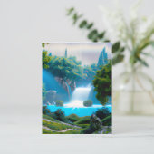 Fantasy Lake Feiertagspostkarte (Stehend Vorderseite)