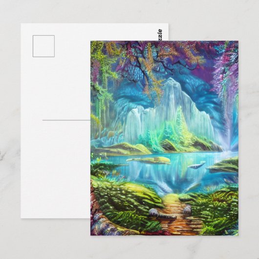 Fantasy Lake Postkarte (Vorne/Hinten)