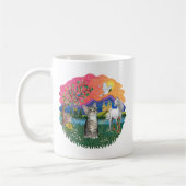 Fantasy Land (ff) - Kätzchen (silbergetigert) Kaffeetasse (Links)