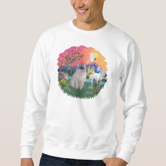 Fantasy Land (ff)- Ragdoll cat (blaues Siegel) Sweatshirt (Vorderseite)