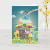 Fantasy Land Grußkarte Karte (Gelbe Blume)