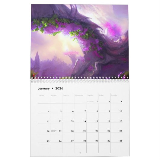 Fantasy Land Kalender (Jan 2026)