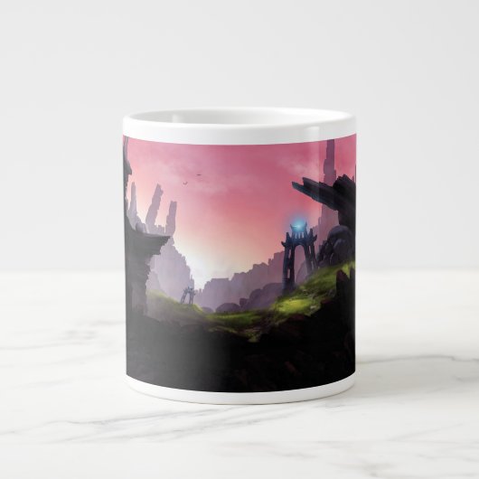 Fantasy Landscape Concept Art Tasse (Vorderseite)