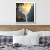 Fantasy Landscape Digital Wall Paintings Leinwanddruck (Insitu (Schlafzimmer))