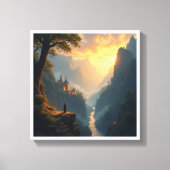 Fantasy Landscape Digital Wall Paintings Leinwanddruck (Vorderseite)
