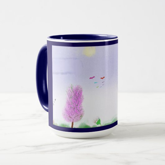 Fantasy Landscape Escape Mug Tasse (Vorderseite Links)
