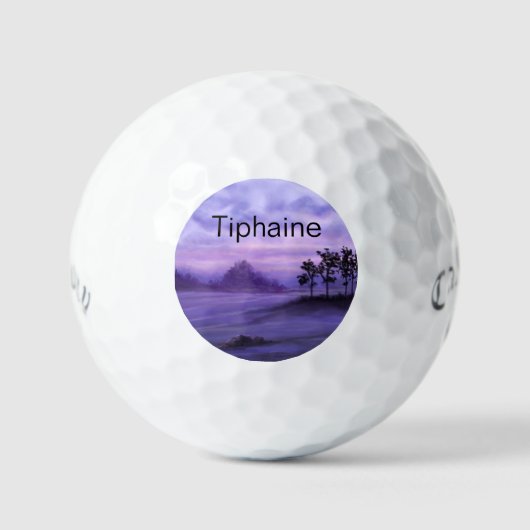 Fantasy Landscape Lila Golfball (Vorderseite)