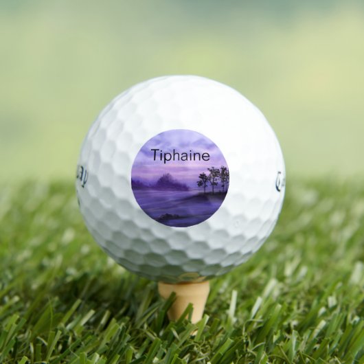 Fantasy Landscape Lila Golfball (Insitu T-Shirt)