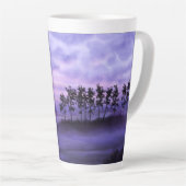 Fantasy Landscape Lila Latte Tasse (Rechte Ecke)