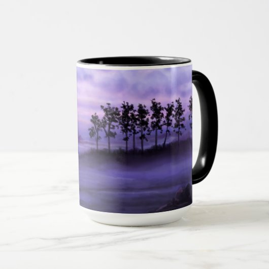 Fantasy Landscape Lila Tasse (VorderseiteRechts)