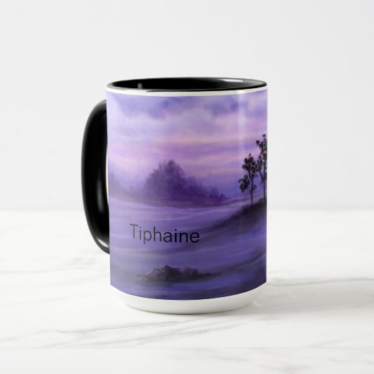 Fantasy Landscape Lila Tasse (Vorderseite Links)