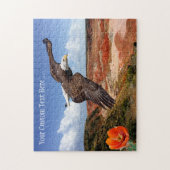 Fantasy Landscape mit Bald Eagle Puzzle (Vertikal)