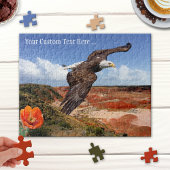 Fantasy Landscape mit Bald Eagle Puzzle