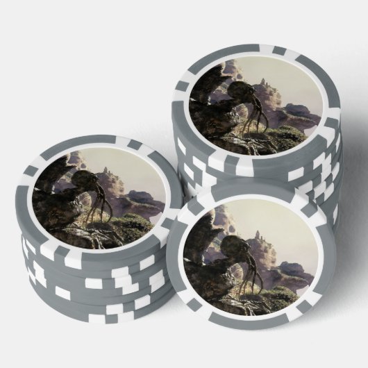 Fantasy landscape pokerchips (Stapel)