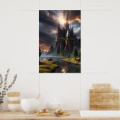 Fantasy Landscape Poster (Küche)