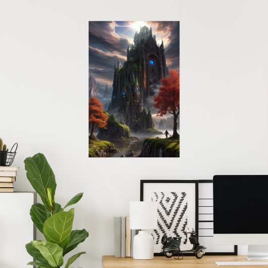Fantasy Landscape Poster (Heimbüro)