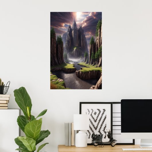 Fantasy Landscape Poster (Heimbüro)