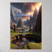 Fantasy Landscape Poster (Vorne)