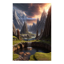 Fantasy Landscape Poster