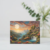 Fantasy Landscape Postkarte (Stehend Vorderseite)