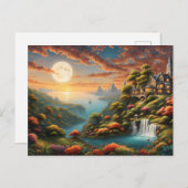 Fantasy Landscape Postkarte (Vorne/Hinten)