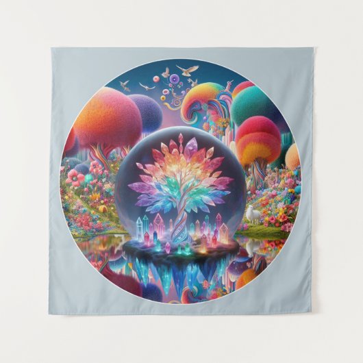 Fantasy Landscape Wandteppich (Vorderseite)