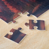 Fantasy Landschaft Burg Dragon Puzzle (Seite)