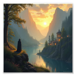 Fantasy-Landschaft Digitale Wandbilder Fotodruck