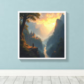 Fantasy-Landschaft Digitale Wandbilder Leinwanddruck (Insitu (Holzboden))