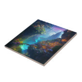 Fantasy Landschaft farbenfroh surreal Fliese (Seite)