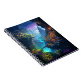 Fantasy Landschaft farbenfroh surreal Notizblock (Rechte Seite)