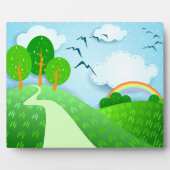 Fantasy-Landschaft, Plaque Fotoplatte (Vorderseite)