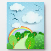 Fantasy-Landschaft, Plaque Fotoplatte (Vorderseite)