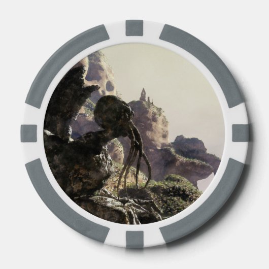 Fantasy-Landschaft Pokerchips (Vorderseite)