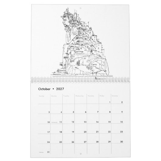 Fantasy-Landschaften Kalender (Okt 2027)