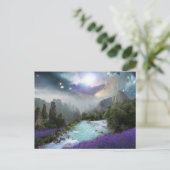 Fantasy Landschaftlich Landschaft mit Flüssen und  Postkarte (Stehend Vorderseite)