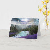 Fantasy Landschaftlich Nature Landscape Beileid Karte (Gelbe Blume)