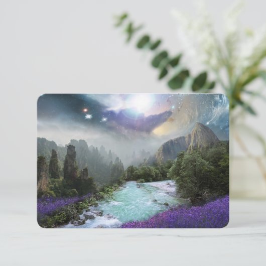 Fantasy Landschaftlich Nature Landscape Danke (Stehend Vorderseite)