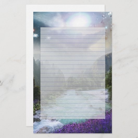 Fantasy Landschaftlich Nature Landschaft Briefpapier (Vorne/Hinten)