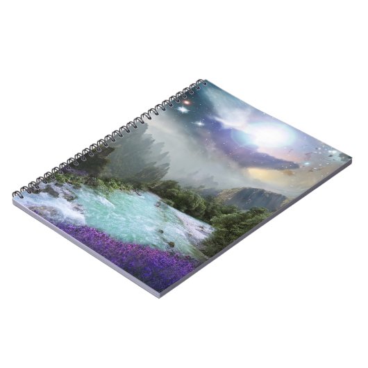 Fantasy Landschaftlich Nature Landschaft Notizblock (Linke Seite)