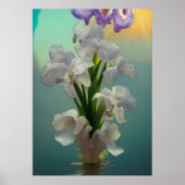 Fantasy Large White Iris Poster (Vorne)