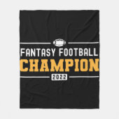 Fantasy League Champ 2022 Gewinner Fantasy Footbal Fleecedecke (Vorderseite)