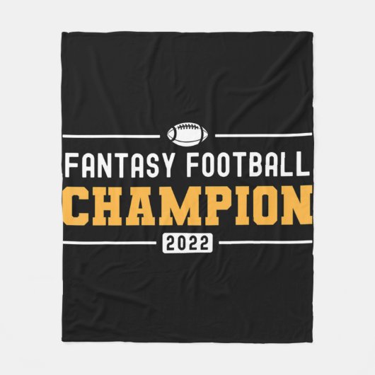 Fantasy League Champ 2022 Gewinner Fantasy Footbal Fleecedecke (Vorderseite)