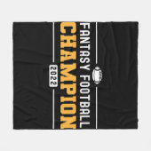 Fantasy League Champ 2022 Gewinner Fantasy Footbal Fleecedecke (Vorderseite (Horizontal))