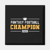 Fantasy League Champ 2022 Gewinner Fantasy Footbal Magnet (Vorne)