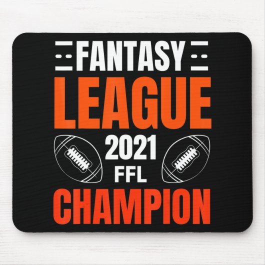 Fantasy League Champion Football 2021 Gewinner Vin Mousepad (Vorne)