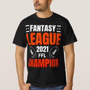 Fantasy League Champion Football 2021 Gewinner Vin T-Shirt