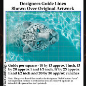 Fantasy Leopard in Aqua Water DV8L Decoupage Seidenpapier