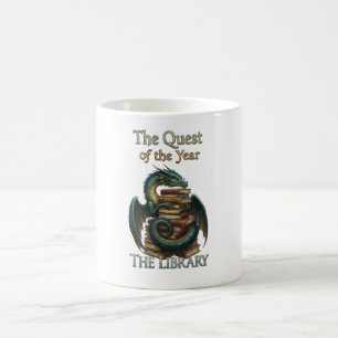 Fantasy-Lese-Drache-Bibliothekar   Die Queste des  Kaffeetasse