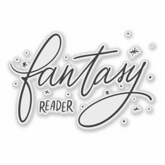 Fantasy-Leser Aufkleber (Vorderseite)